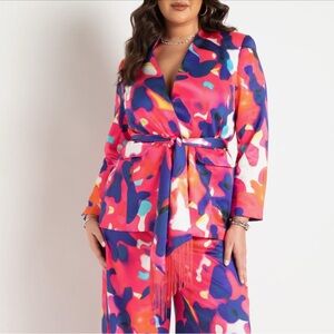 Eloquii Colorful Abstract Kimono Size 24 or 3X